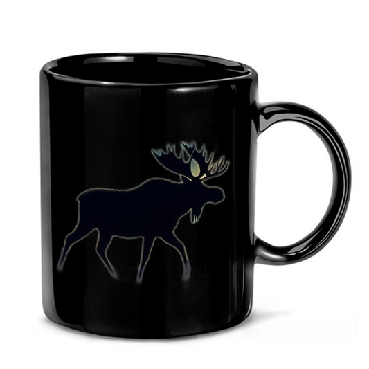Alaska Aurora Borealis Moose Mug