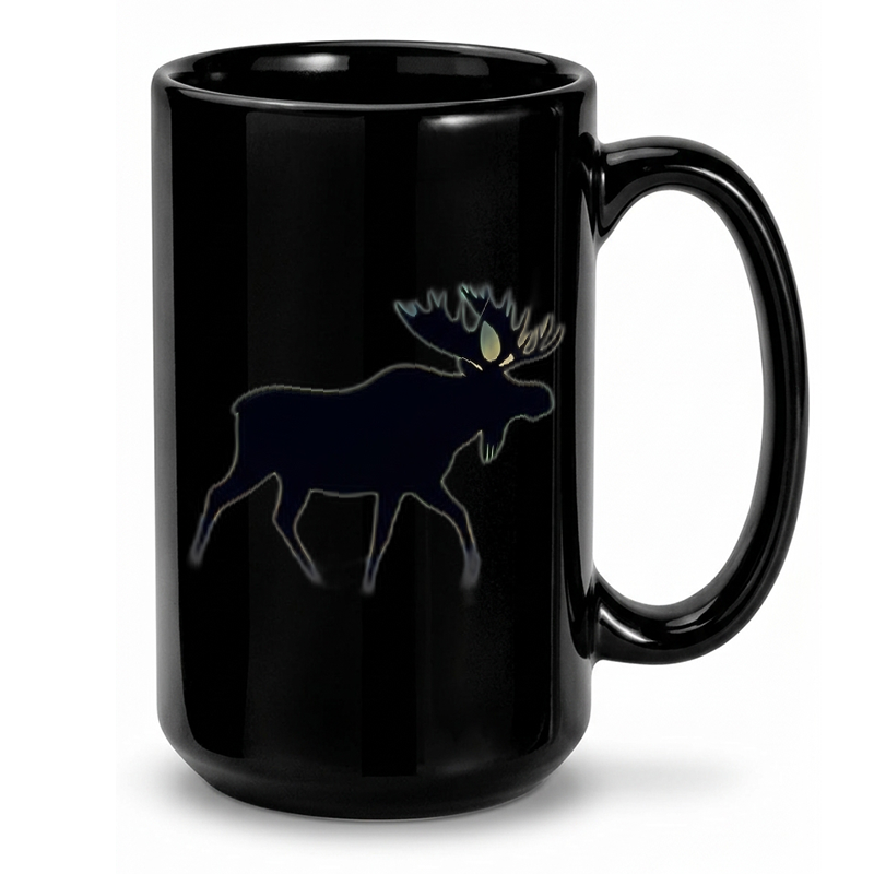 Alaska Aurora Borealis Moose Mug