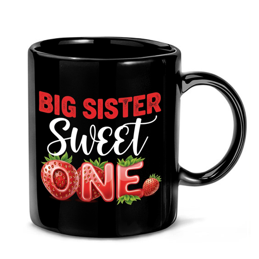 Big Sister Strawberry Design Mug