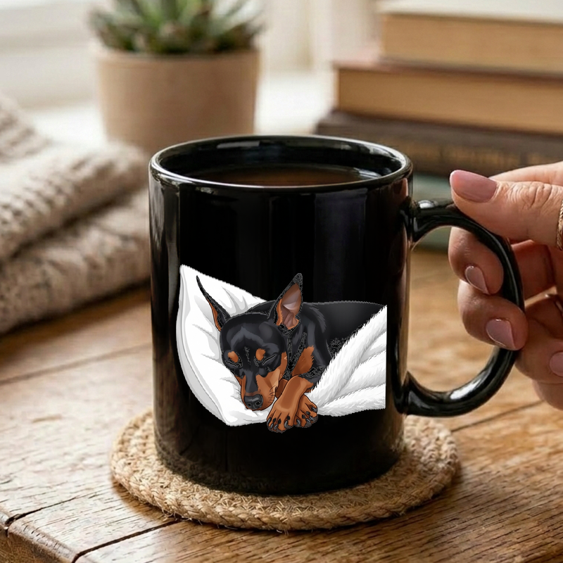 Sleeping Min Pin Illustration Mug