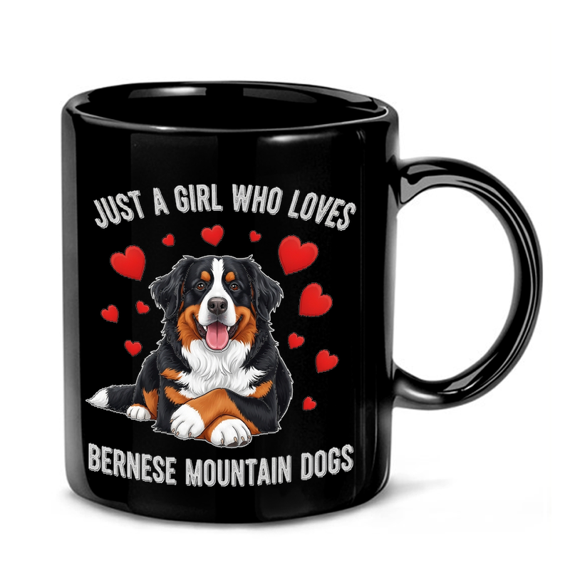 Bernese Mountain Dog Hearts Mug