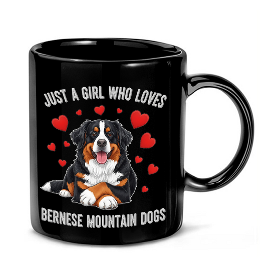 Bernese Mountain Dog Hearts Mug