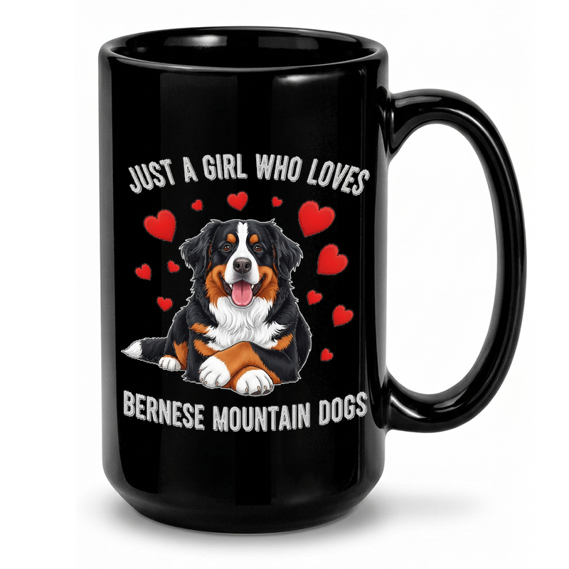 Bernese Mountain Dog Hearts Mug