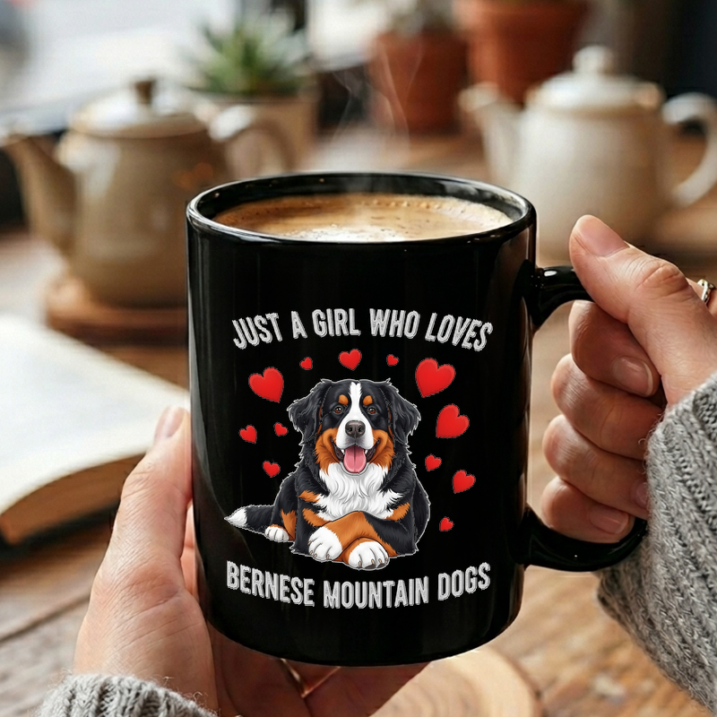 Bernese Mountain Dog Hearts Mug