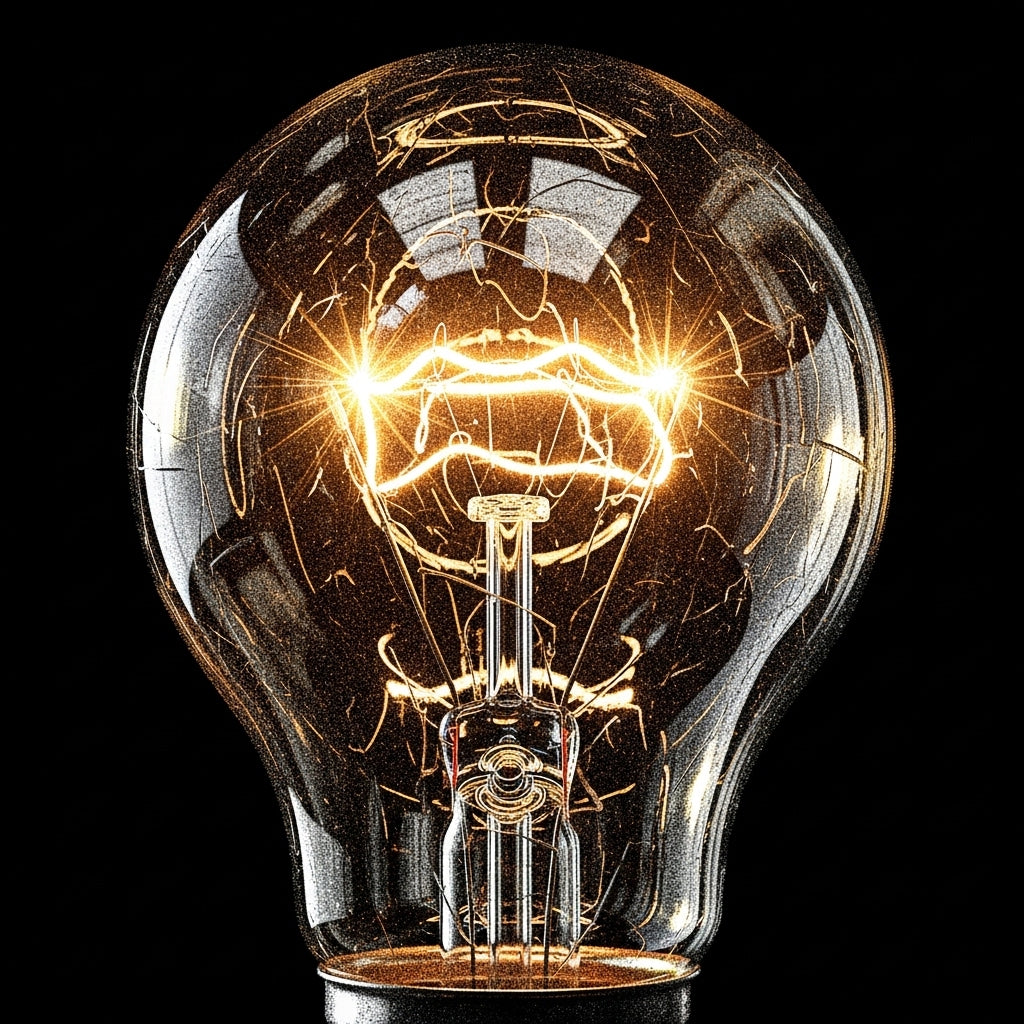 Vintage Light Bulb Glow Mug