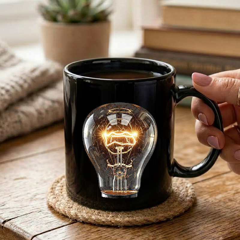 Vintage Light Bulb Glow Mug