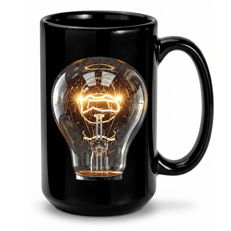 Vintage Light Bulb Glow Mug