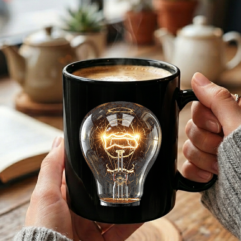 Vintage Light Bulb Glow Mug