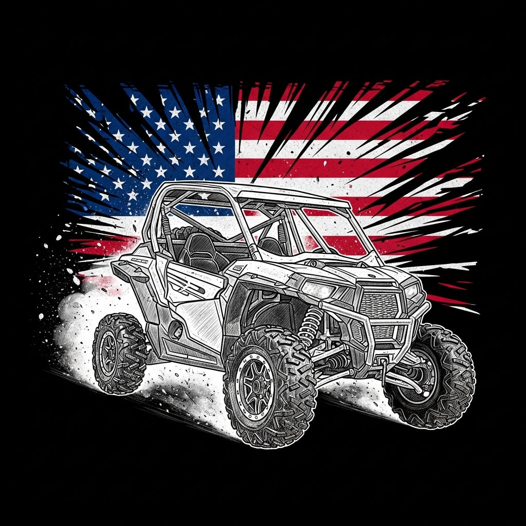 UTV American Flag Graphic Mug