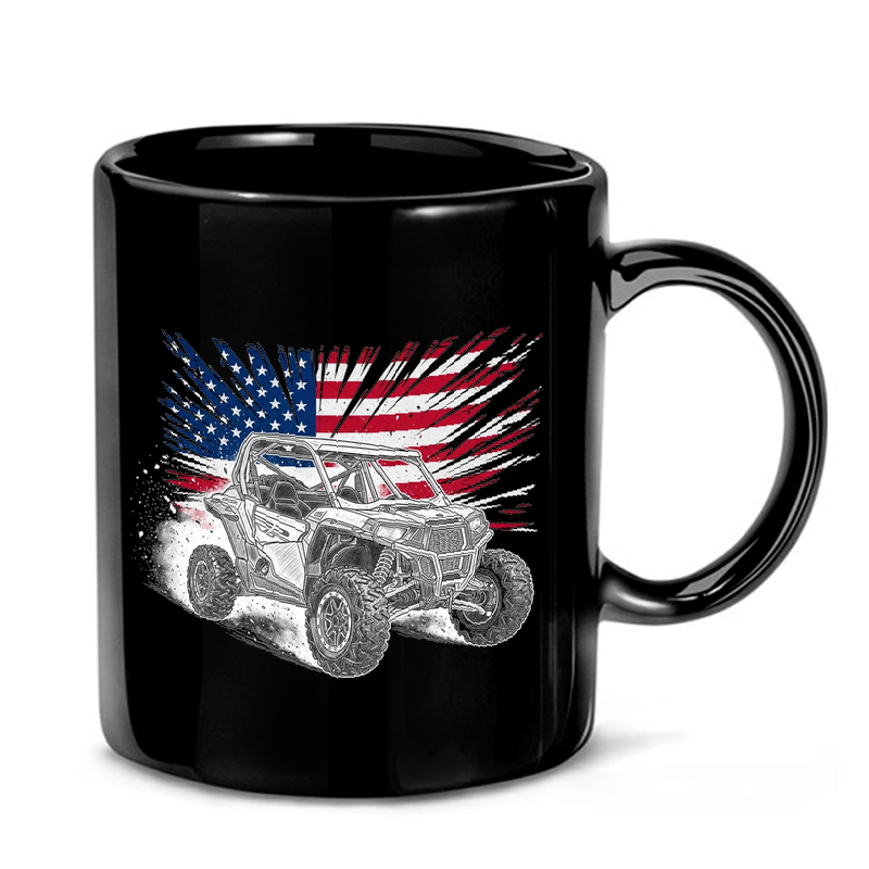 UTV American Flag Graphic Mug