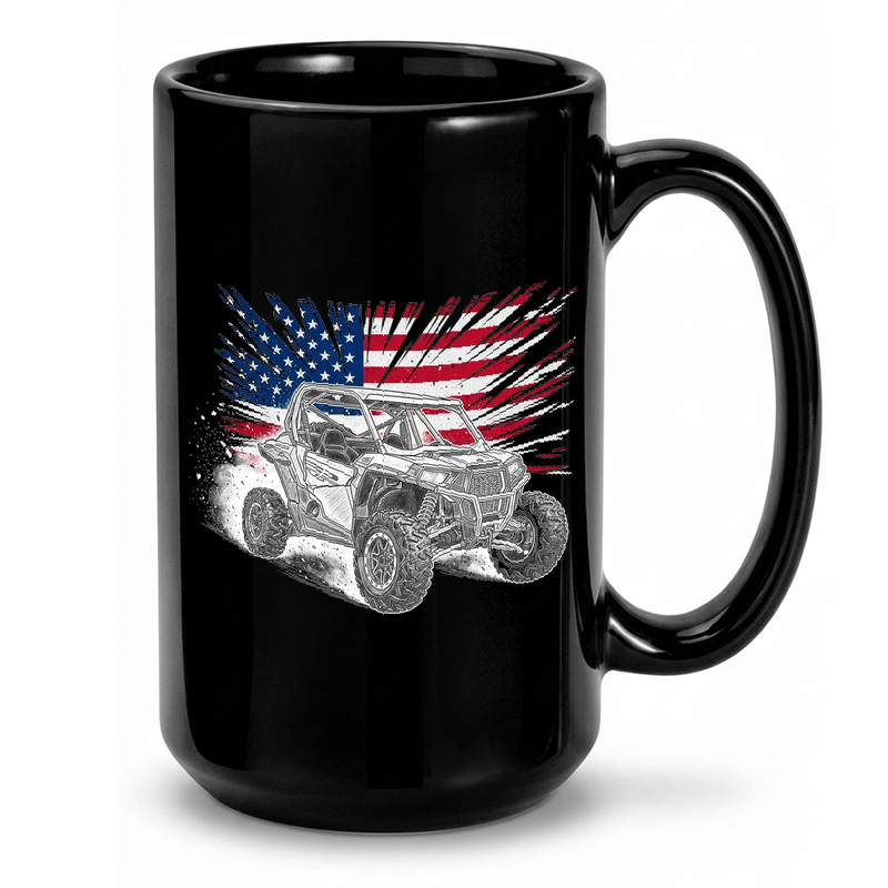 UTV American Flag Graphic Mug
