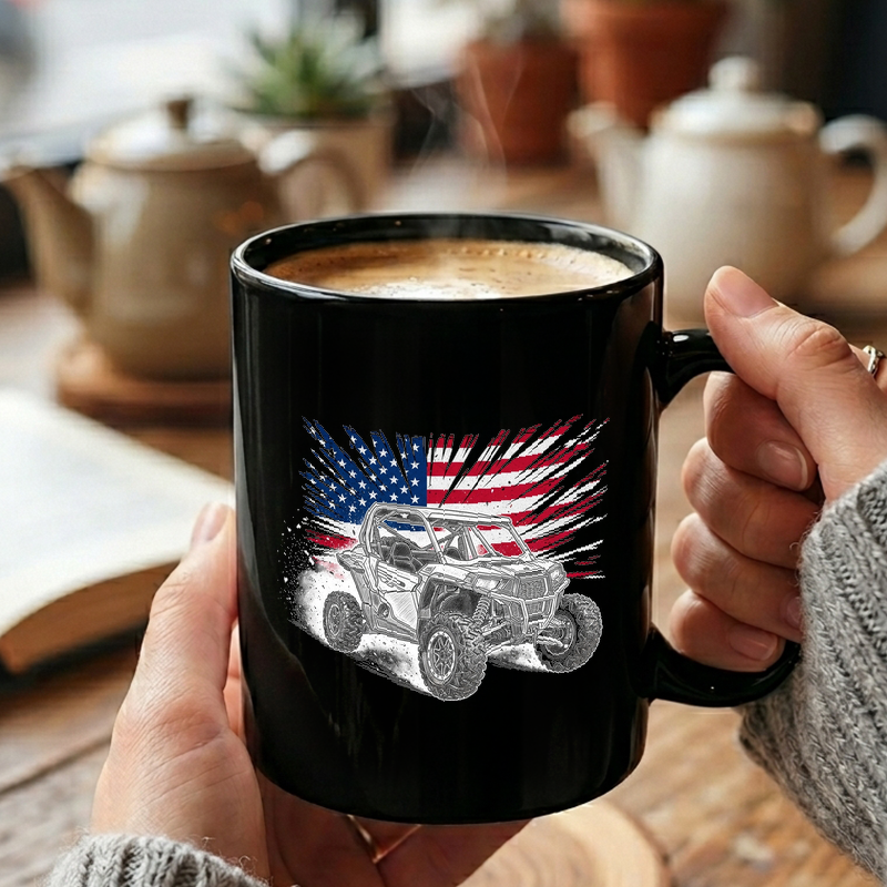 UTV American Flag Graphic Mug