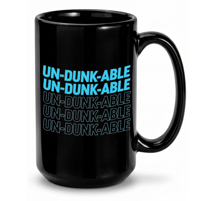 Undunkable Text Stack Mug