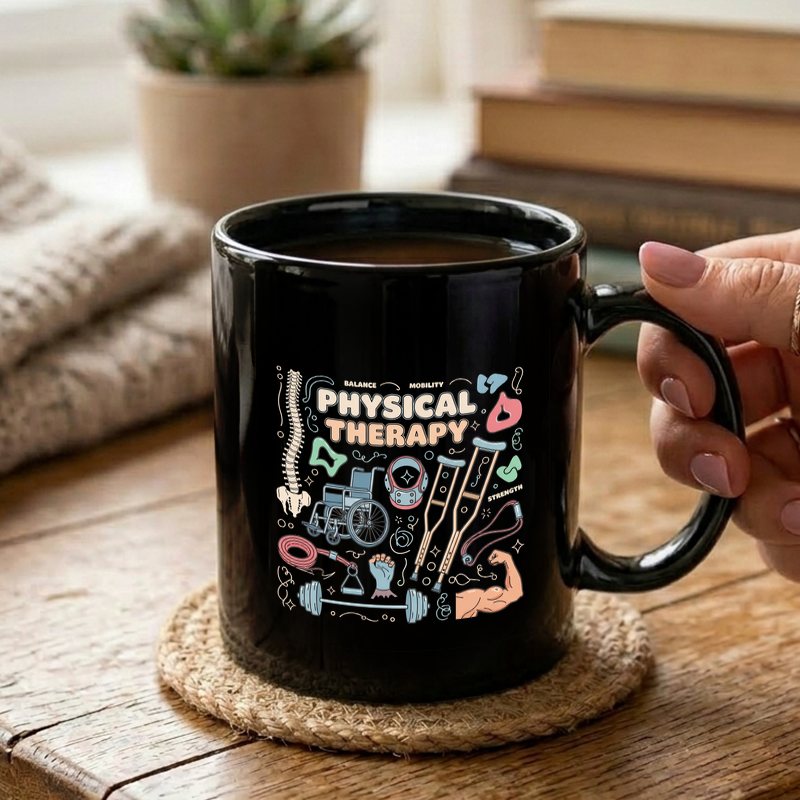Retro Physical Therapy Design Mug