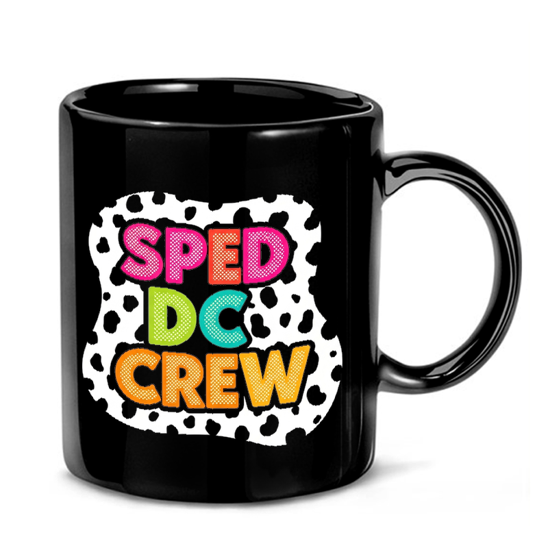 SPED Crew Colorful Dot Design Mug