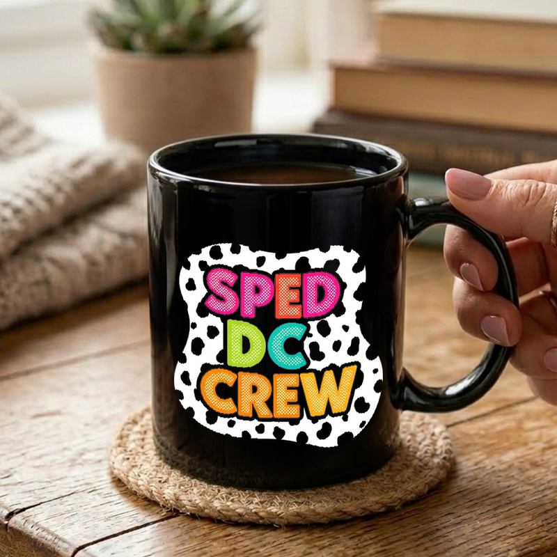 SPED Crew Colorful Dot Design Mug