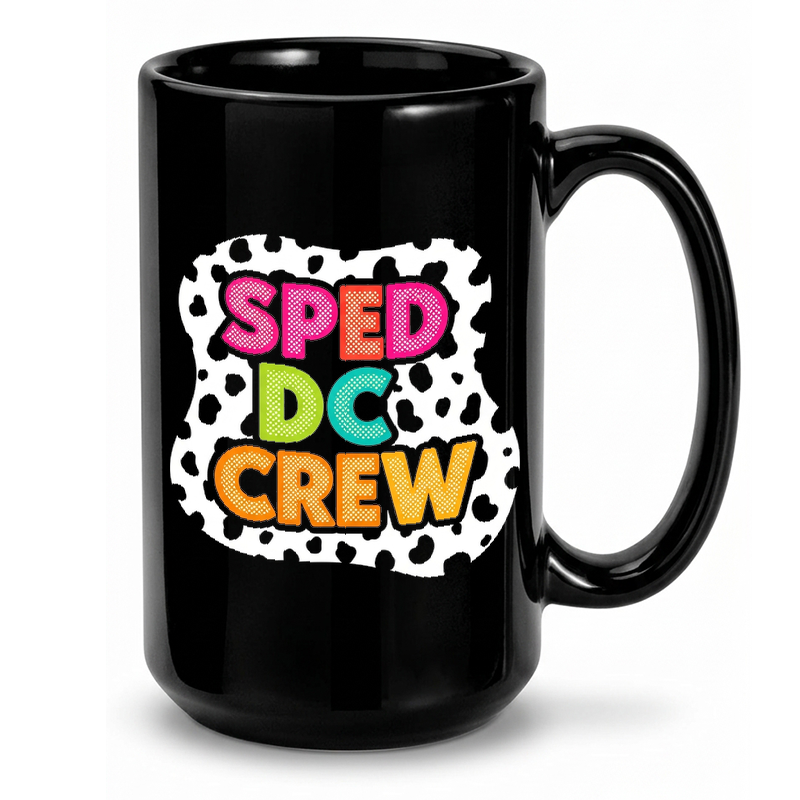 SPED Crew Colorful Dot Design Mug