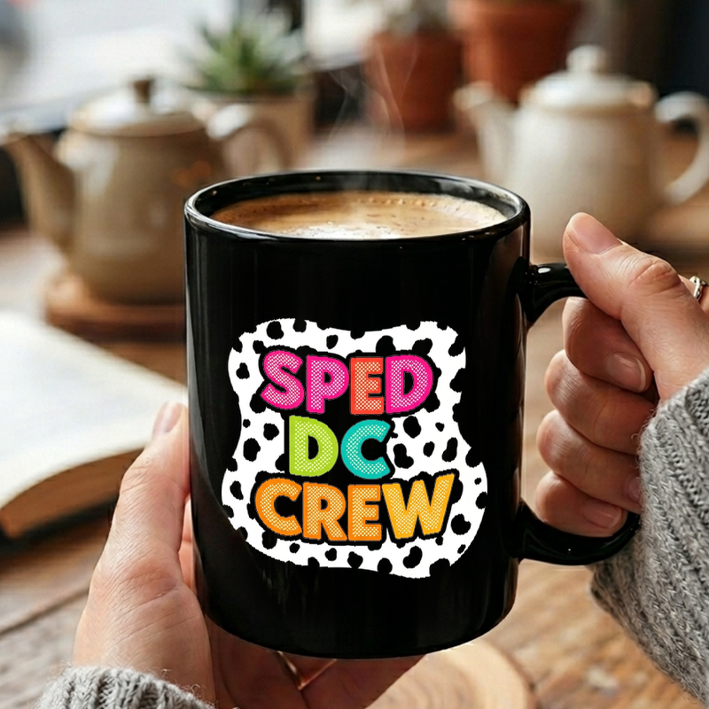 SPED Crew Colorful Dot Design Mug