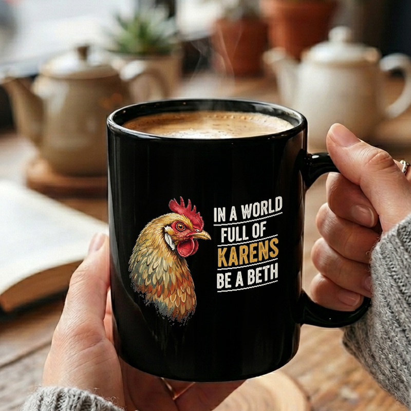 Beth Chicken Funny Design Mug