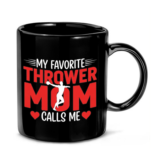 Thrower Calls Me Mom Mug