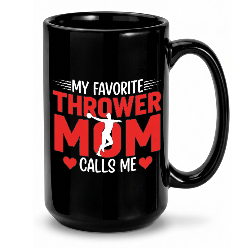 Thrower Calls Me Mom Mug
