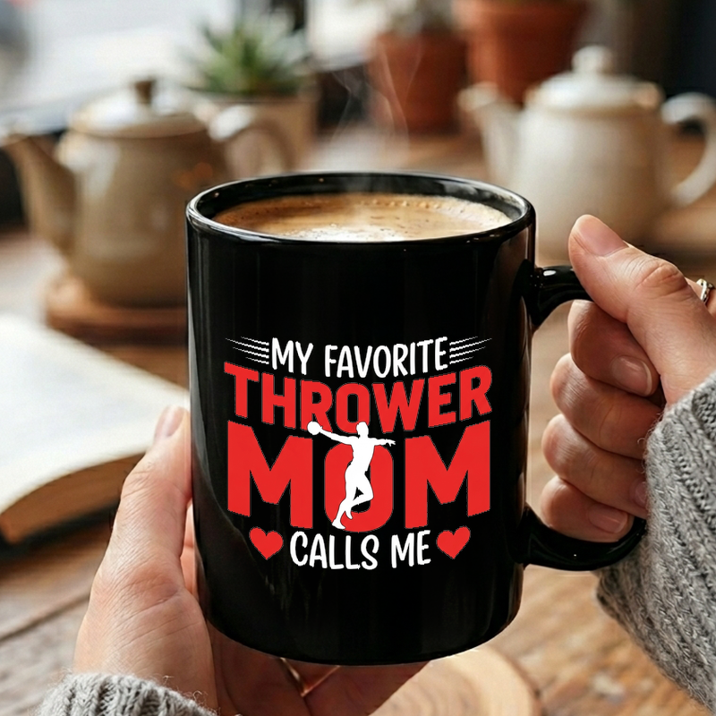 Thrower Calls Me Mom Mug