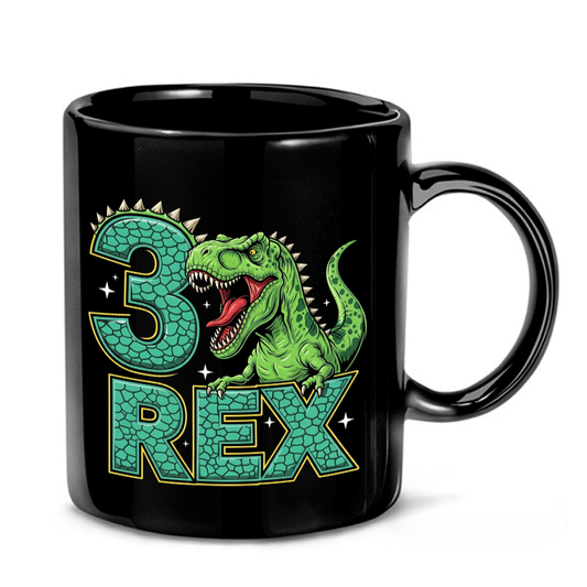 Dinosaur Family Rex Design Mug