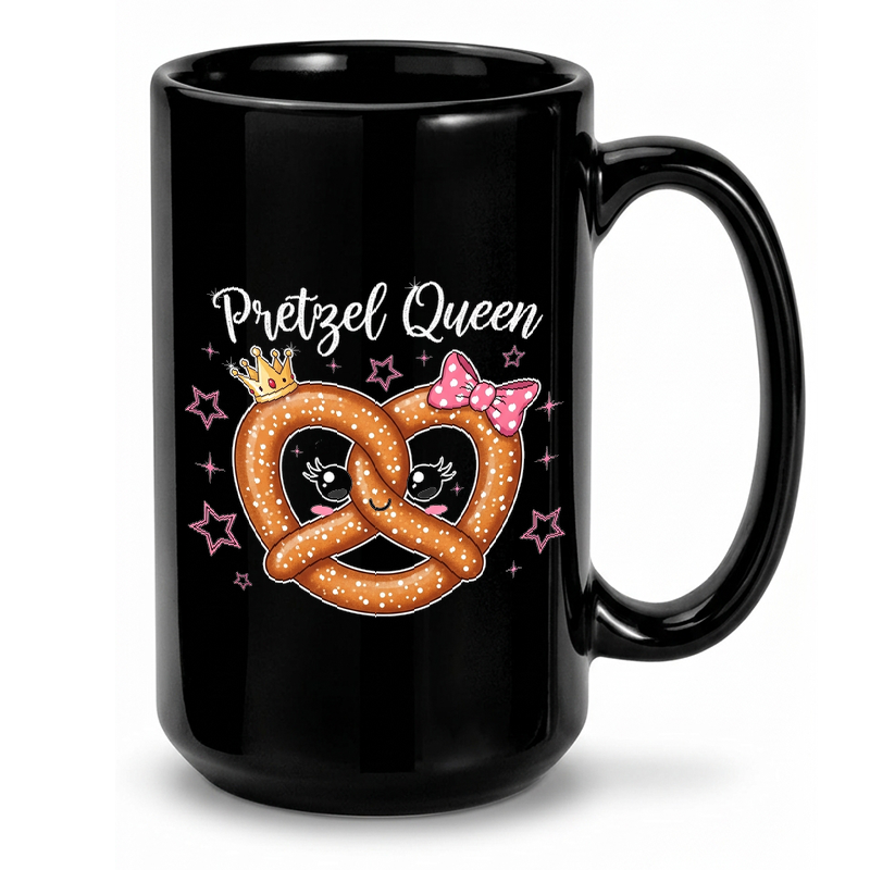 Pretzel Queen Illustration Mug