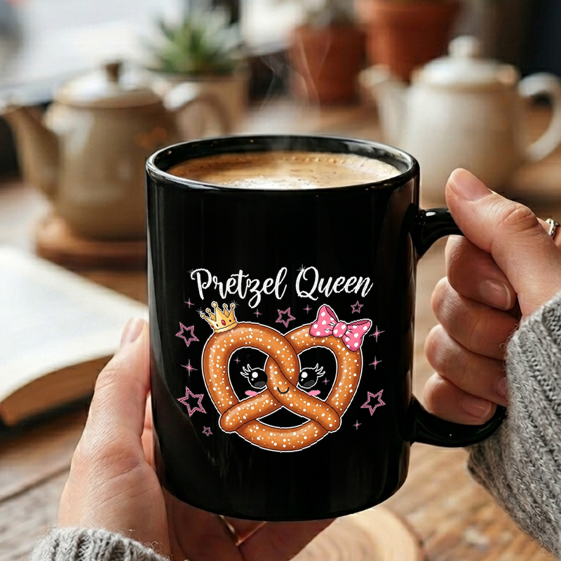 Pretzel Queen Illustration Mug