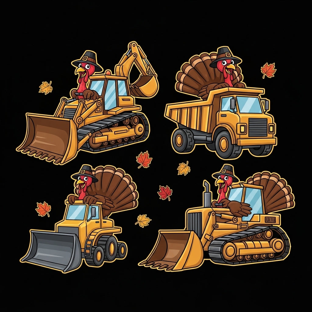 Turkey Construction Thanksgiving Mug