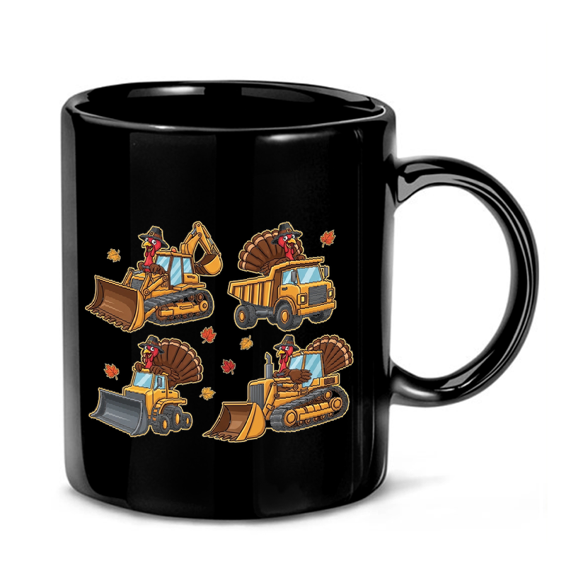 Turkey Construction Thanksgiving Mug
