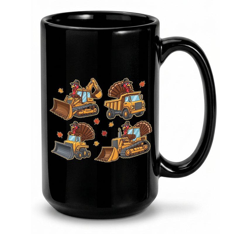 Turkey Construction Thanksgiving Mug
