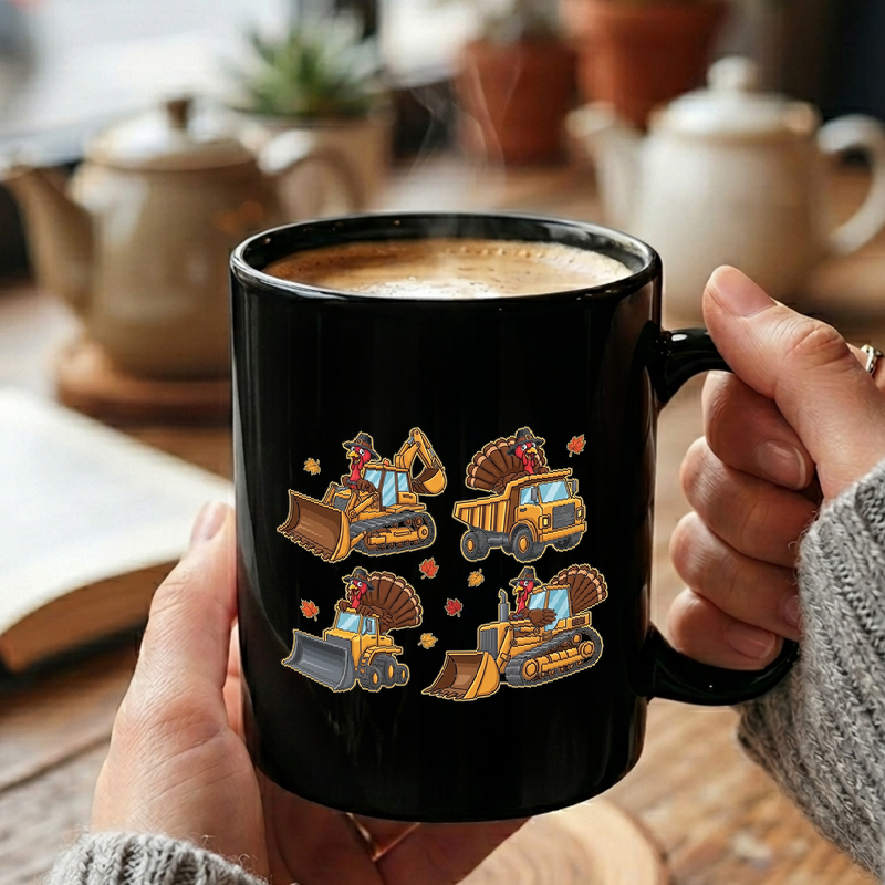 Turkey Construction Thanksgiving Mug
