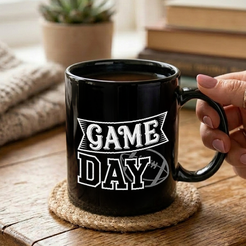 Vintage Game Day Typography Mug