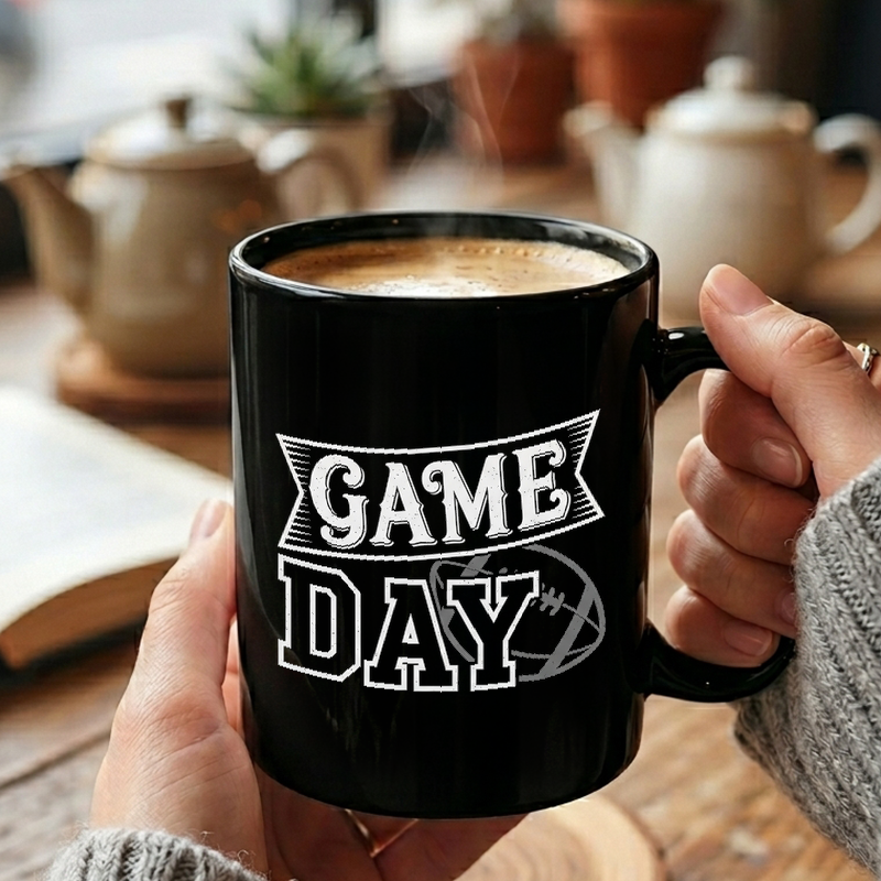 Vintage Game Day Typography Mug
