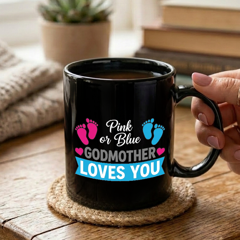 Pink & Blue Godmother Reveal Mug