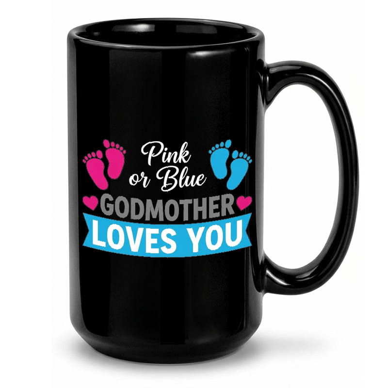 Pink & Blue Godmother Reveal Mug