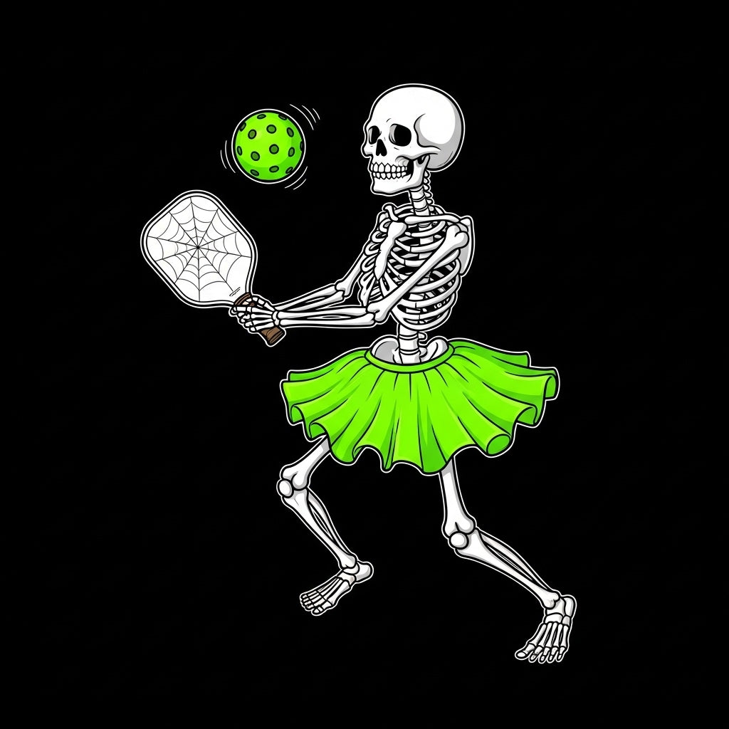 Skeleton Pickleball Player Mug