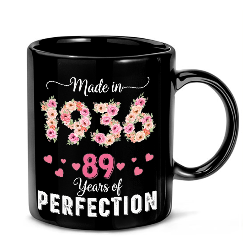 Vintage 1936 Floral Design Mug