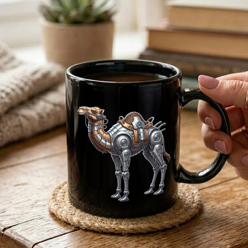 Steampunk Camel Robot Art Mug