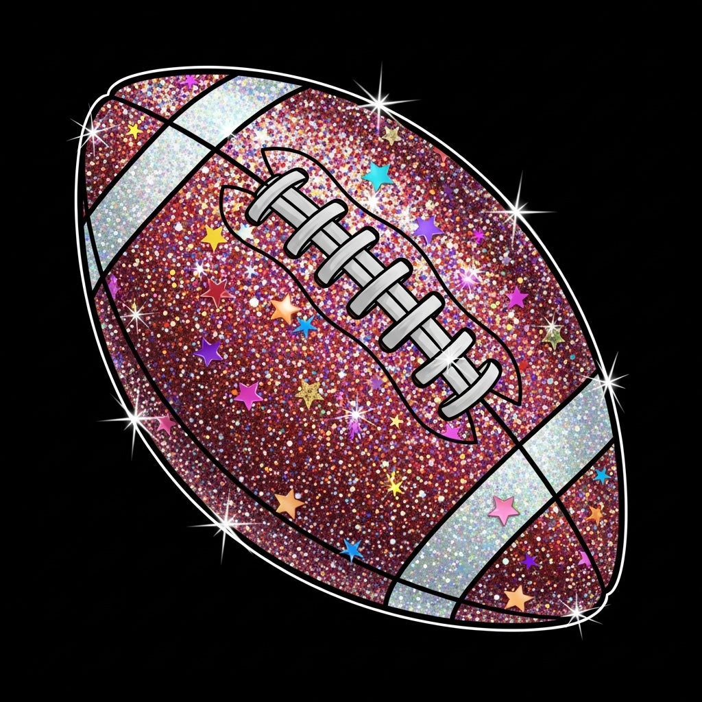 Glitter Football Sparkle Mug