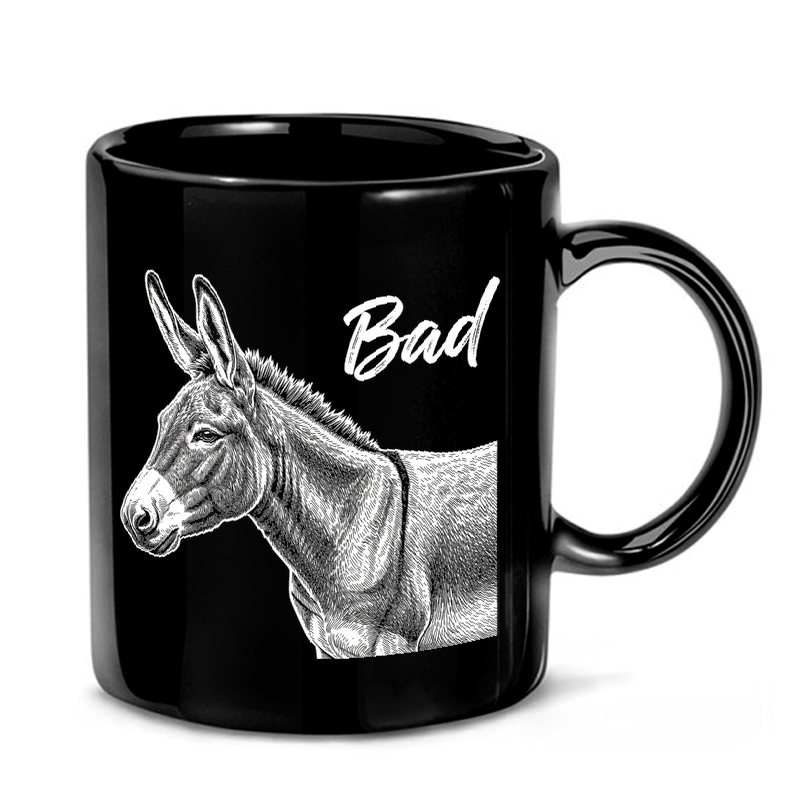 Badass Donkey Engraving Mug