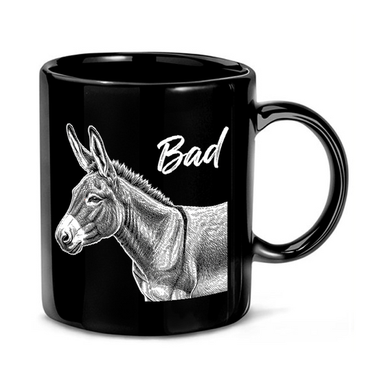 Badass Donkey Engraving Mug