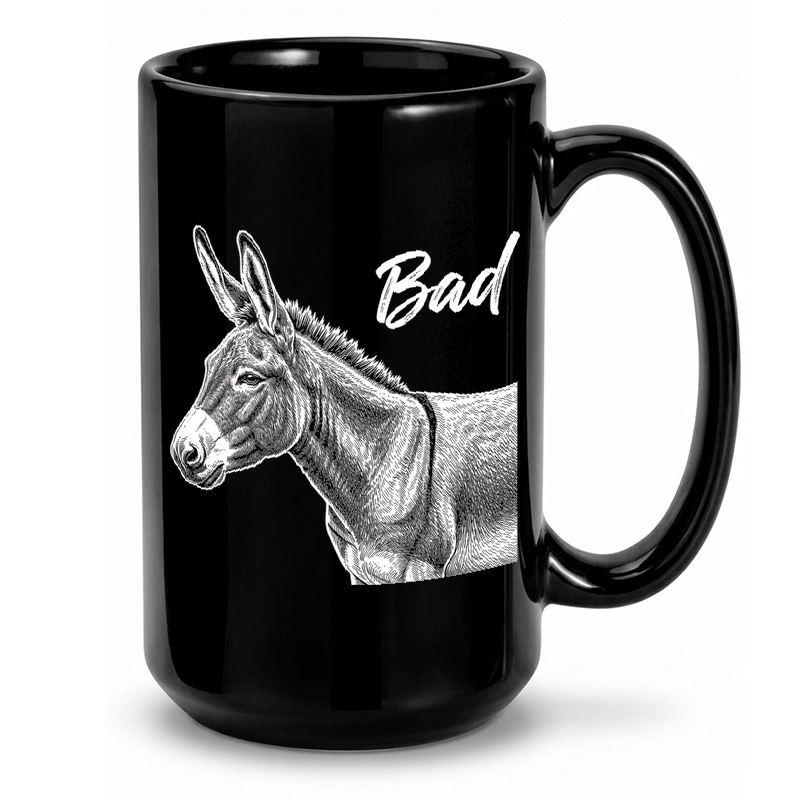 Badass Donkey Engraving Mug