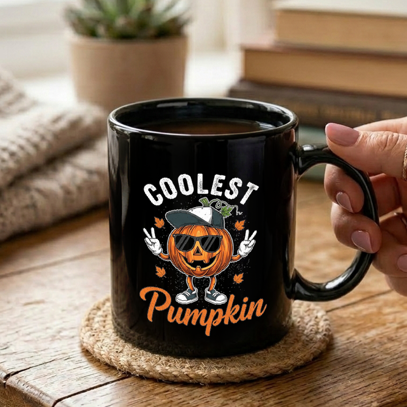 Cool Pumpkin Jack-o'-Lantern Mug