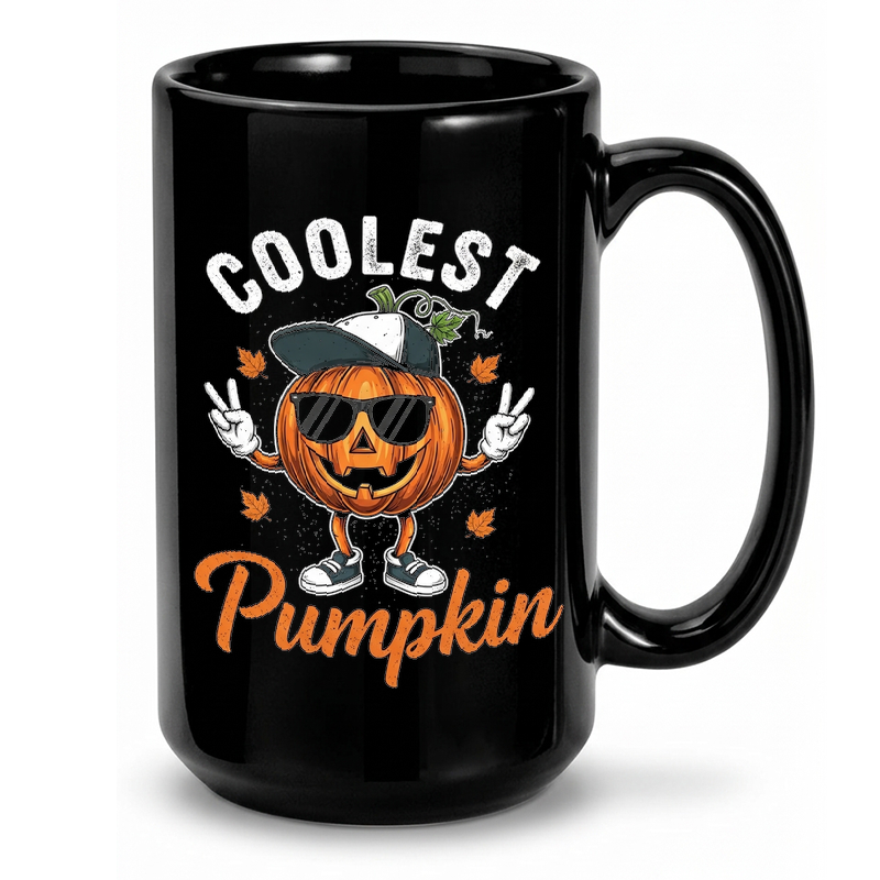 Cool Pumpkin Jack-o'-Lantern Mug