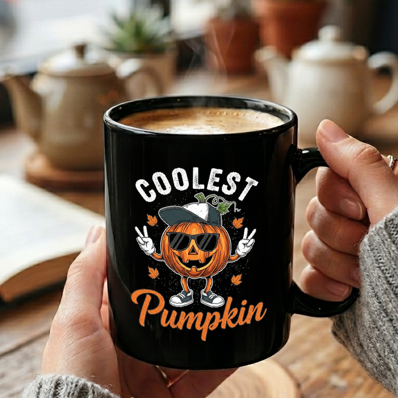 Cool Pumpkin Jack-o'-Lantern Mug