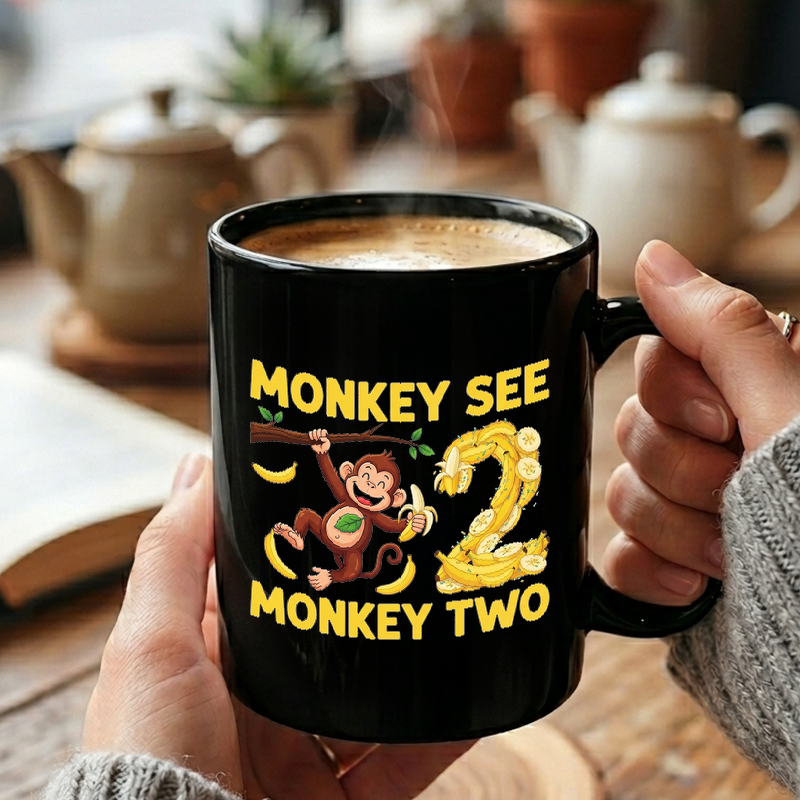 Monkey See Monkey Two Mug