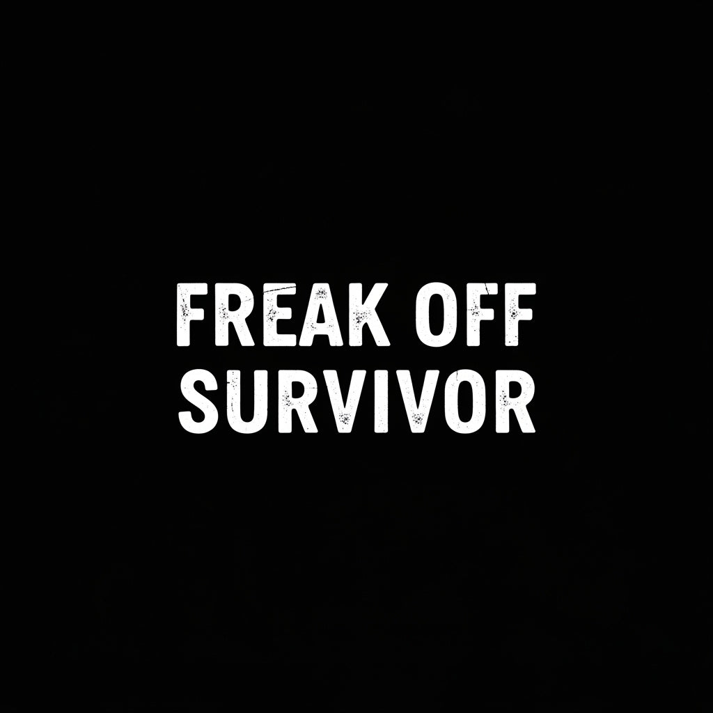 Freak Off Survivor Text Mug