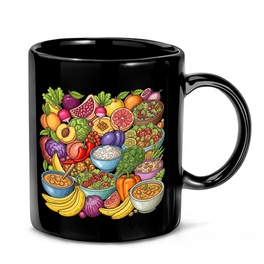 Food Safety Collage Illustration Mug
